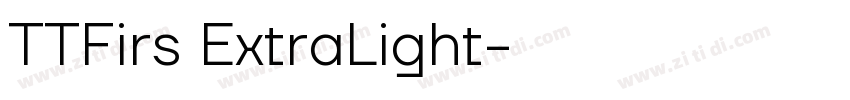TTFirs ExtraLight字体转换